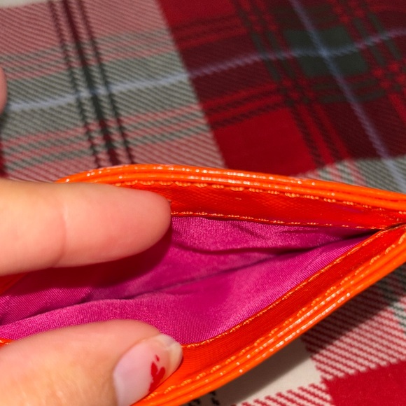 Tory Burch Vibrant Orange Card Holder - Picture 5 of 10